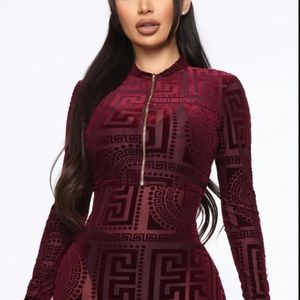 Aztec Sheer Bodysuit/One Piece